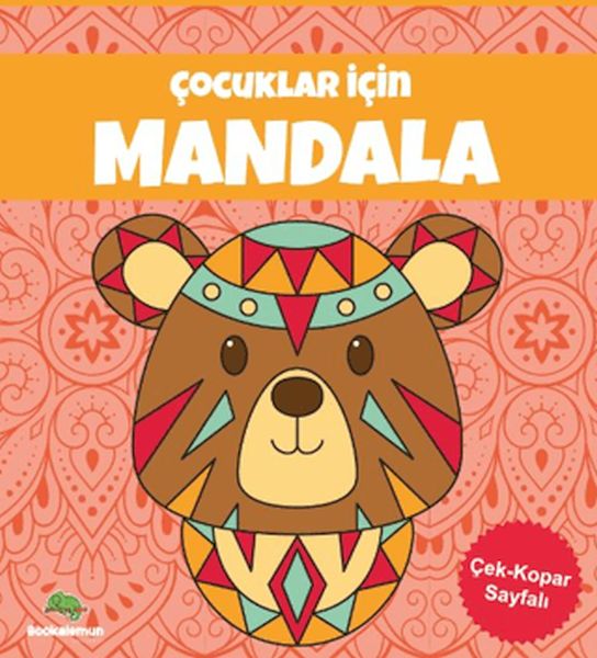 Çocuklar İçin Mandala - Turuncu-zoom-
