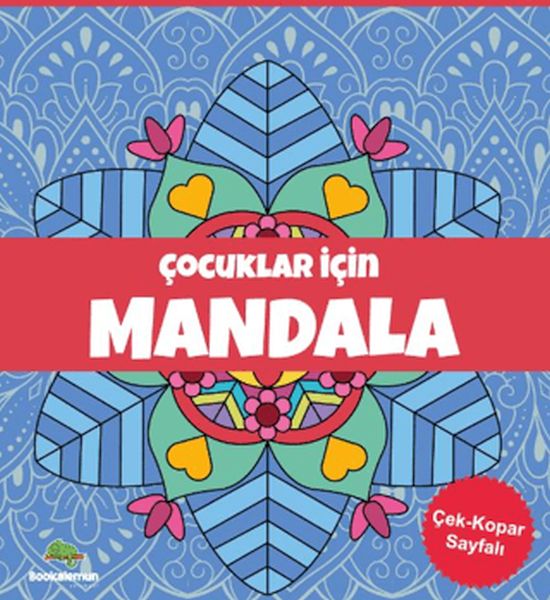 Çocuklar İçin Mandala - Mavi-zoom-