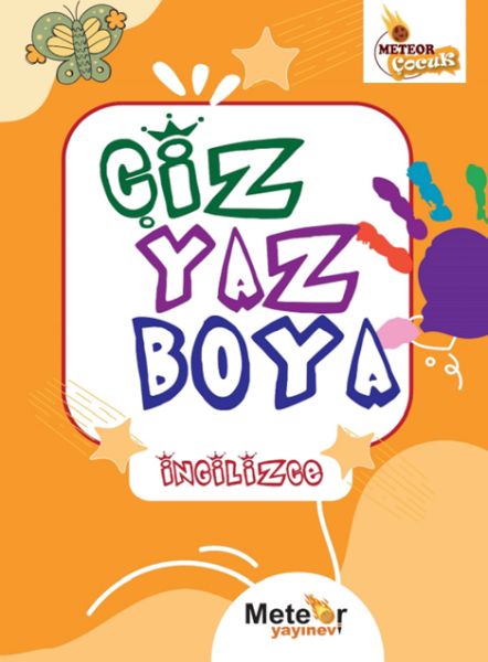 Çiz Yaz Boya İngilizce Boyama Kitabı-zoom-