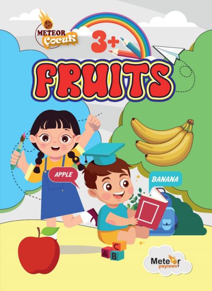 Fruıts (Meyveler ) Türkçe – İngilizce Boyama Kitabı-zoom-