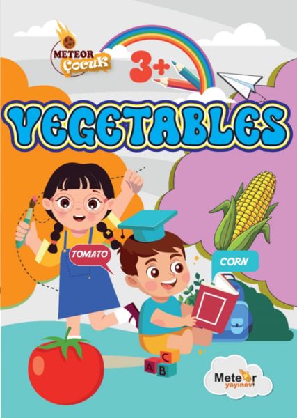 Vegetables (Sebzeler) Türkçe – İngilizce Boyama Kitabı-zoom-