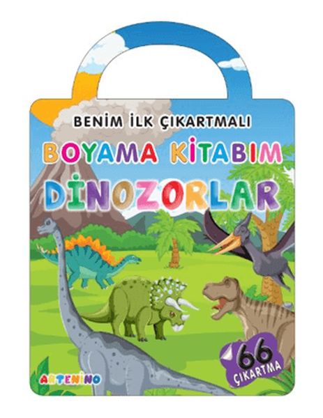 Benim İlk Çıkartmalı Boyama Kitabım - Dinozorlar-zoom-