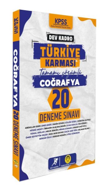 Tasarı Yayınları KPSS Coğrafya Dev Kadro Türkiye Karması 20 Deneme-zoom-