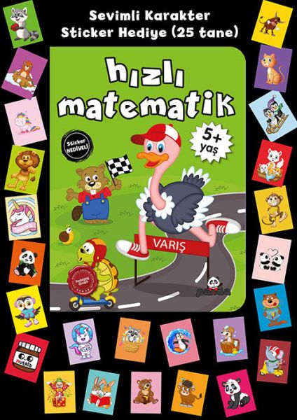 Stickerlı 5+ Yaş Hızlı Matematik-zoom-