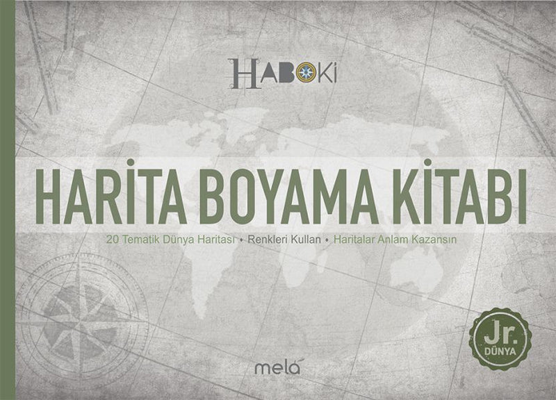 Harita Boyama Kitabı 20 Tematik Dünya Haritası-zoom-