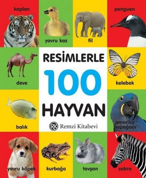 Resimlerle 100 Hayvan (Küçük Boy Ciltli)-zoom-