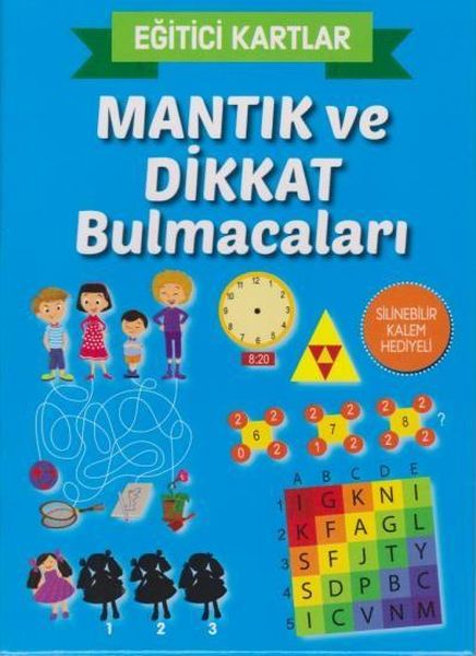 Eğitici Kartlar Mantık ve Dikkat Bulmacaları-zoom-