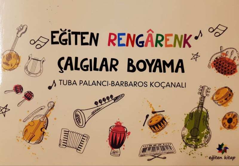 Eğiten Rengarenk Çalgılar Boyama-zoom-