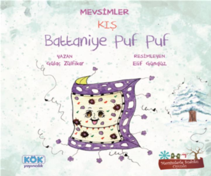 Mevsimler Kış - Battaniye Puf Puf-zoom-