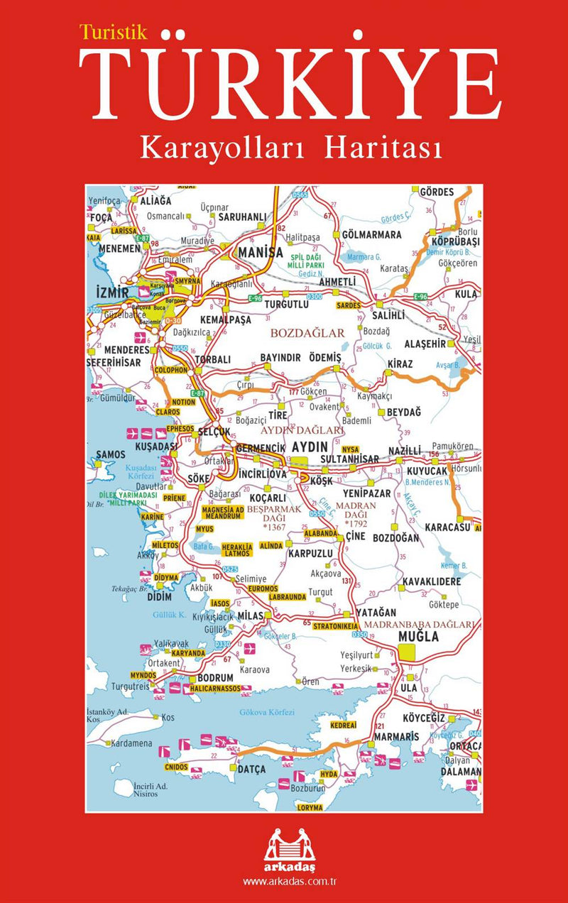 Turistik Türkiye Karayolları Haritası-zoom-