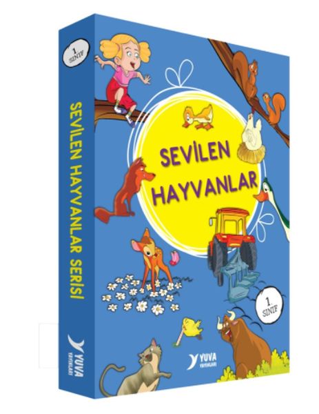 Sevilen Hayvanlar Serisi 1. Sınıf Düz Yazılı 10 Kitap-zoom-
