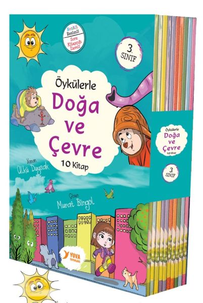 Öykülerle Doğa ve Çevre  3. Sınıflar İçin 10 Kitap Set-zoom-
