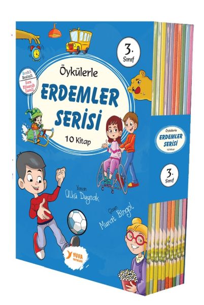 Öykülerle Erdemler Serisi 3.Sınıflar 10 Kitap-zoom-