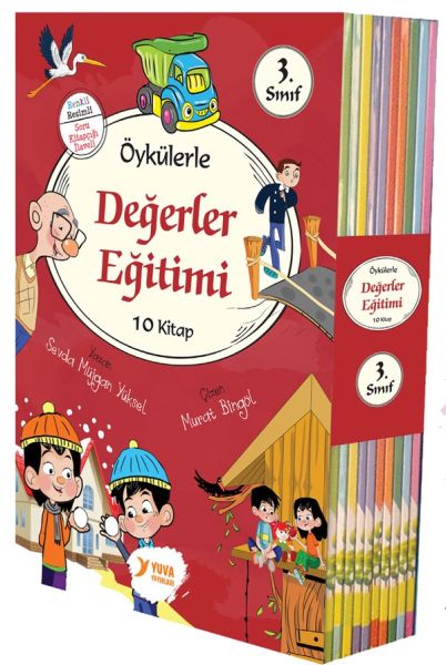 Öykülerle Değerler Eğitimi 3. Sınıflar İçin 10 Kitap Set-zoom-