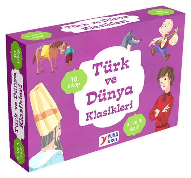 3. ve 4. Sınıflar için Türk ve Dünya Klasikleri (10 Kitap)-zoom-