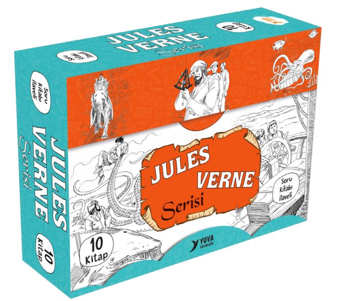 Jules Verne Serisi 4. Sınıf  (10 Kitaplık Set)-zoom-