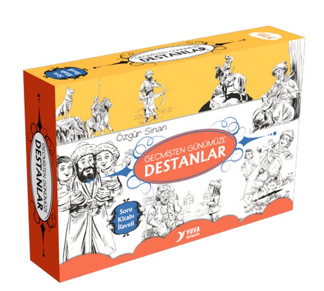 Geçmişten Günümüze Destanlar Serisi 4. Sınıf  (10 Kitaplık Set)-zoom-
