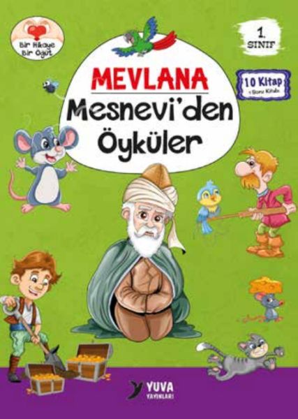 1. Sınıf Mevlana Mesneviden Öyküler (10 Kitaplık Set)-zoom-