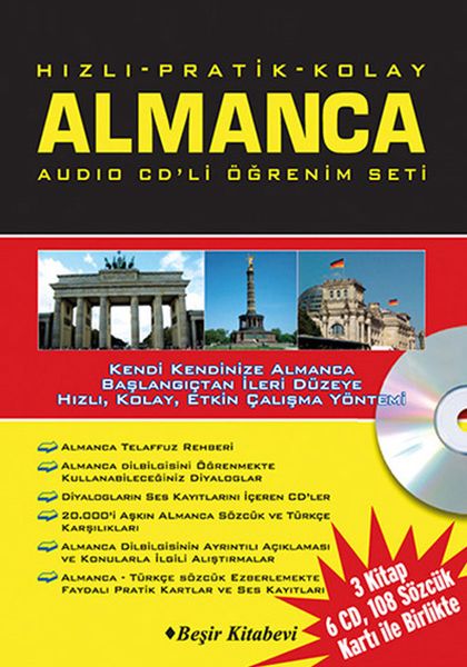 Hızlı Pratik Kolay Almanca Audio CDli Öğrenim Set-zoom-