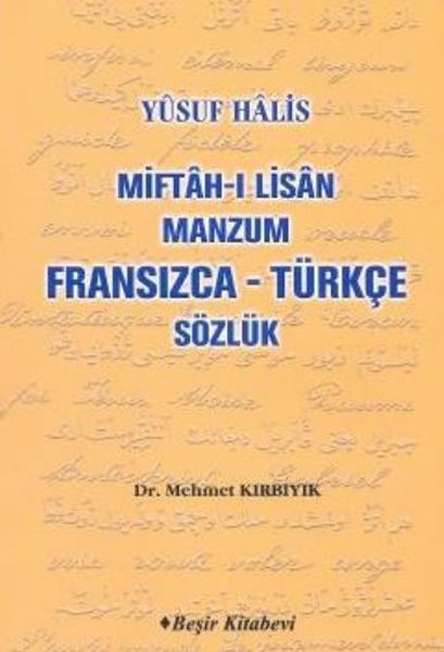 Miftah-ı Lisan Manzum Fransızca Türkçe Sözlük-zoom-