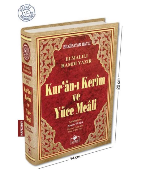 Kur'an-ı Kerim ve Yüce Meali Bilgisayar Hatlı (Hafız Boy)