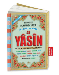 41 Yasin Bilgisayar Hatlı Tükçe Okunuşlu (Çanta Boy)