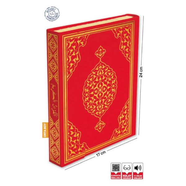 Kuranı Kerim Orta Boy Bilgisayar Hatlı Mühürlü