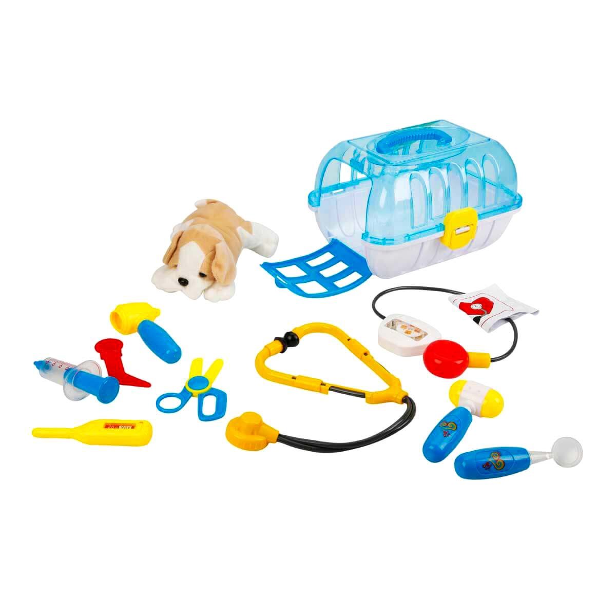Sunman Plush Dog Vet Set with Bag-1