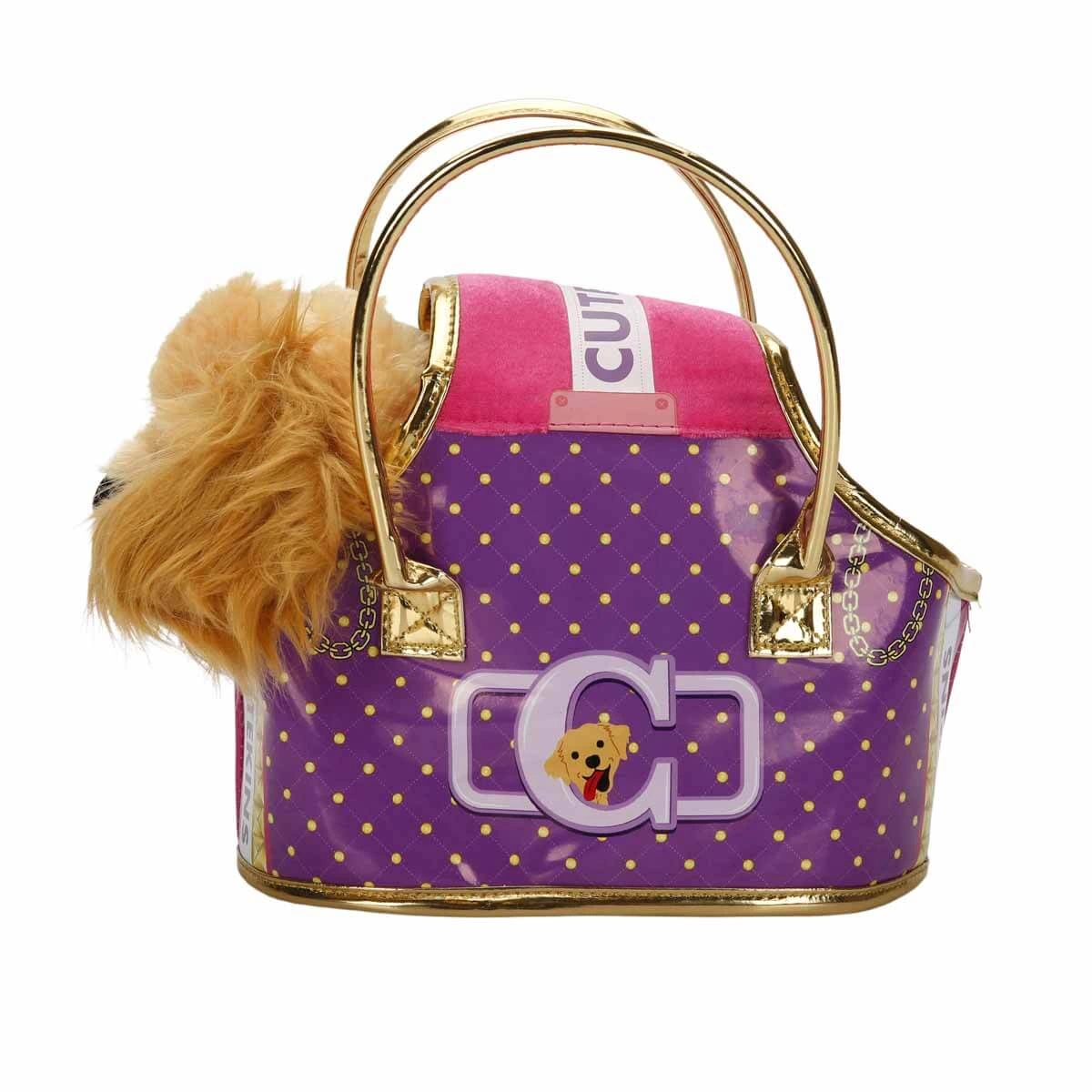 Cutekins Plush Dog with Carrying Bag-4