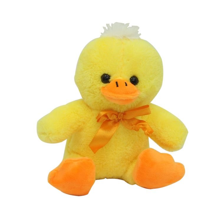 Sunman Plush Sitting Duck with Ribbon 20 cm-1