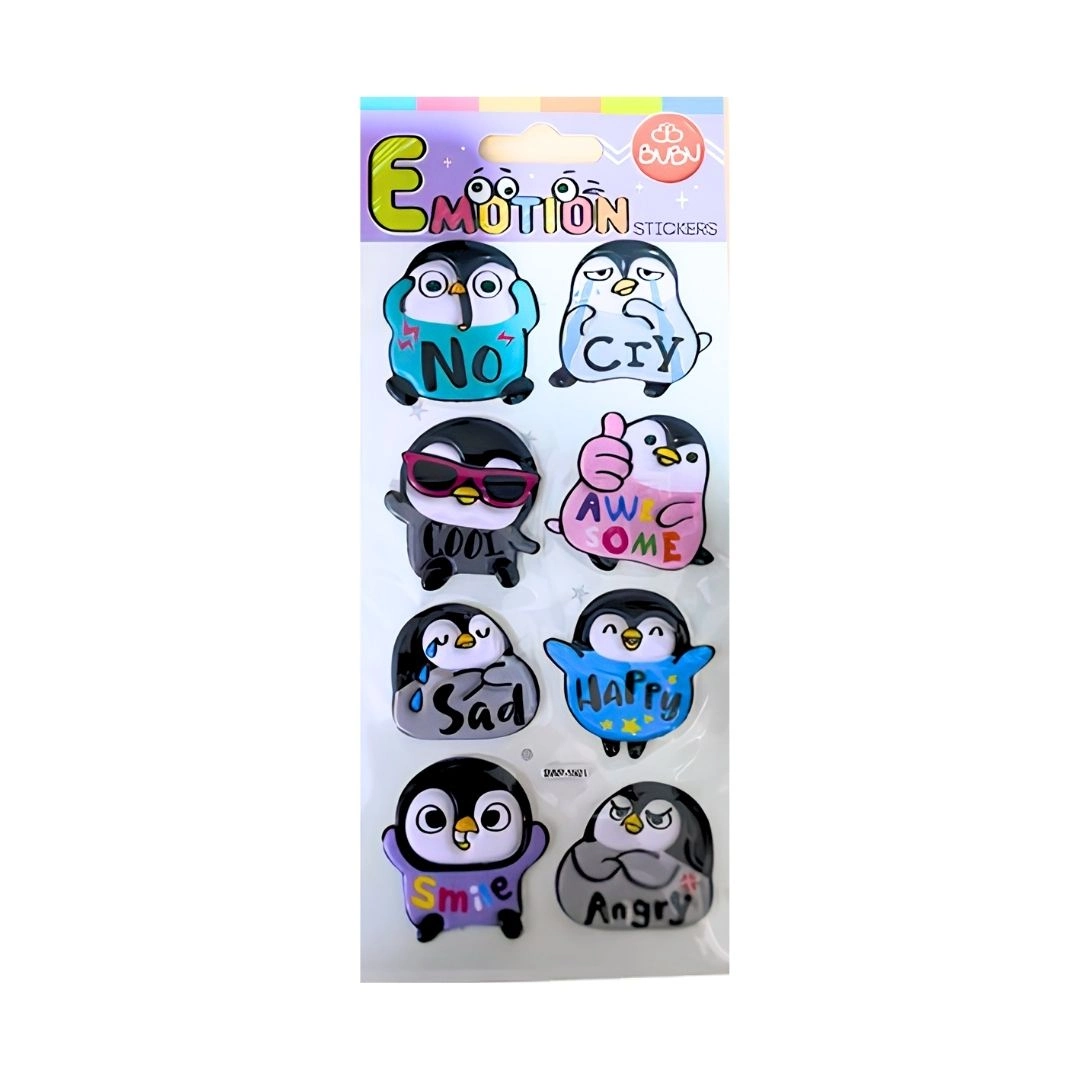 Bu-Bu Puffy Stickers Penguen-1