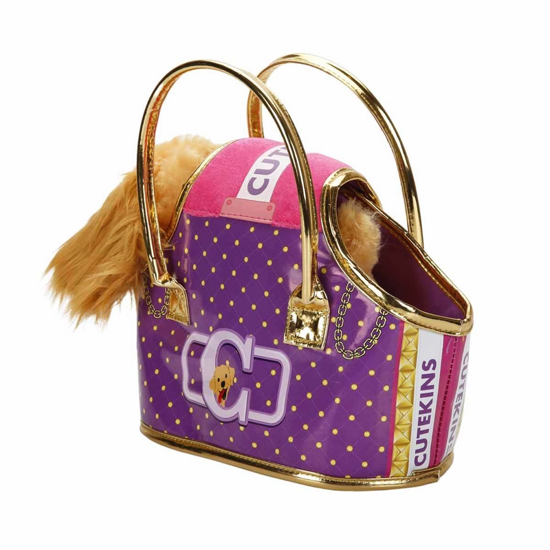 Cutekins Plush Dog with Carrying Bag-zoom-