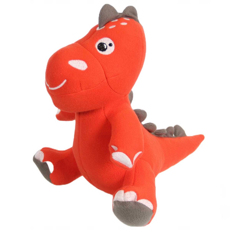 Dino Plush Toy Orange 25 cm-zoom-
