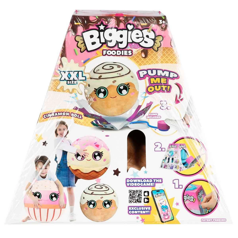 Biggies Inflatable Plush Cinnamon Roll XXL Foodies S6-zoom-