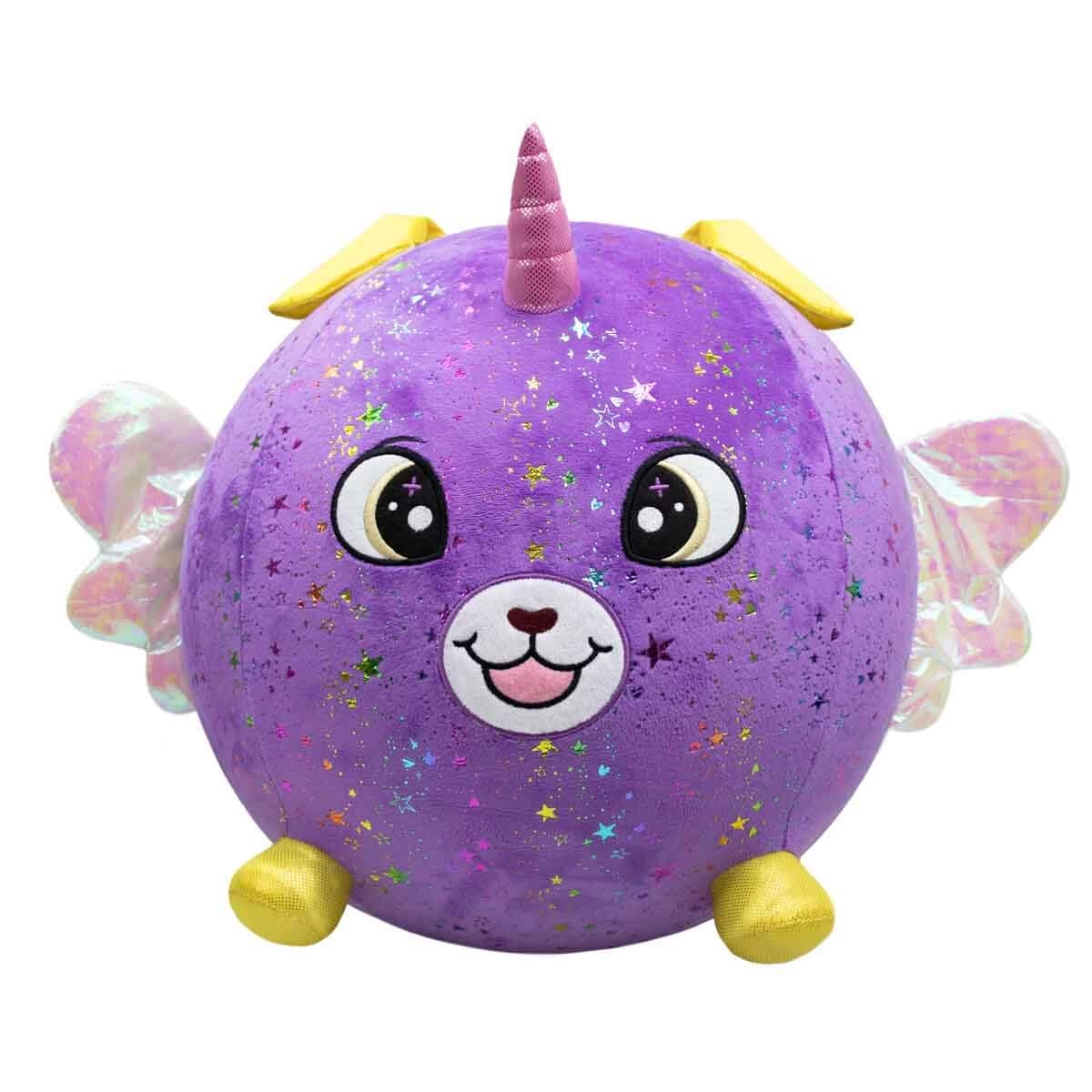 Biggies Inflatable Plush Purple Dog XXL Shiny Corns S2