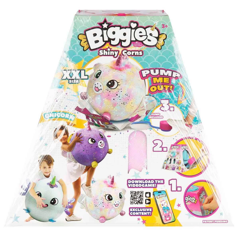 Biggies Inflatable Plush Unicorn XXL Shiny Corns S2-zoom-